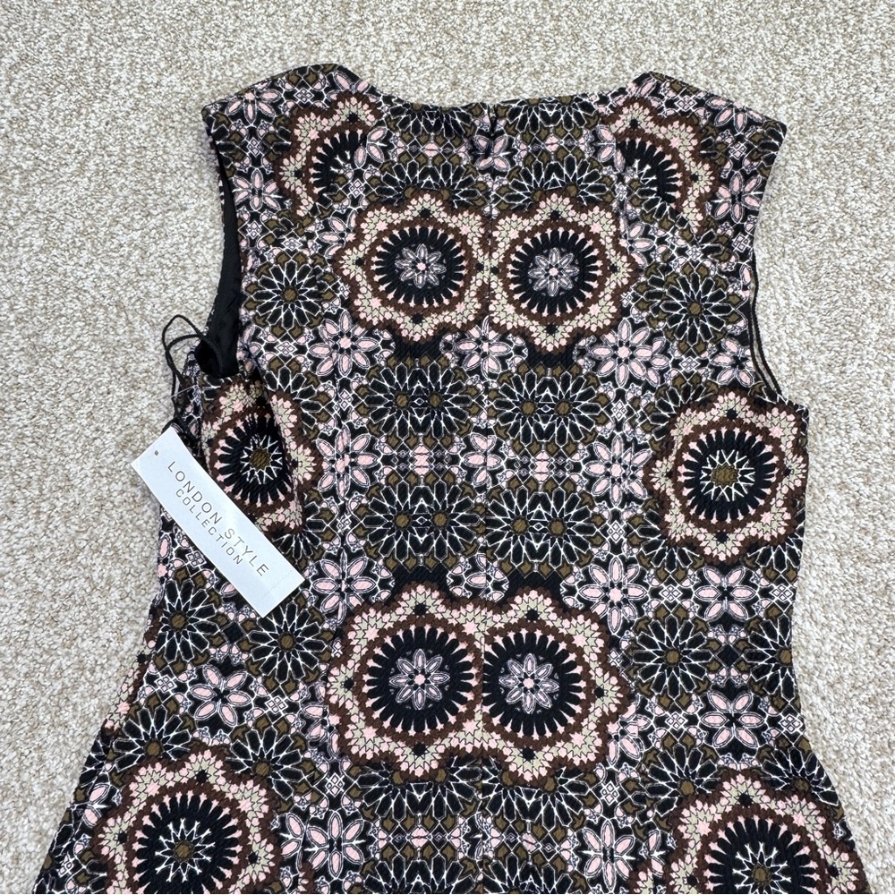 London Style Collection Dress Women’s Floral Size 8 Strech - Picture 6 of 14